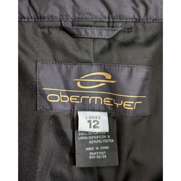 Obermeyer Method Ski Snow Pants Black Women's Size 12 Cargo Pockets - Picture 7 of 8